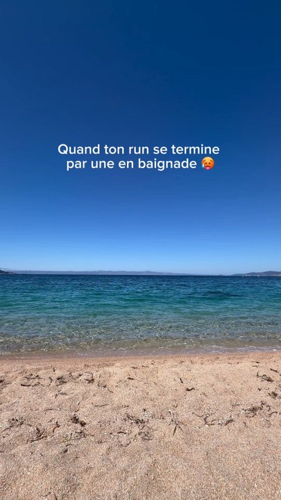 Baignade après son run