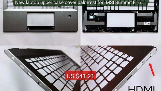 New laptop upper case cover palmrest for MSI Summit E16 Flip ... Hot Deal 2026 | Limited Offer!