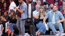 Taylor Swift can’t hide her look at Travis Kelce during viral Knicks vs Cavaliers moment