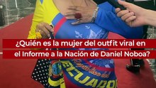 ¿Quién es la mujer del outfit viral en el Informe a la Nación de Daniel Noboa?