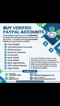 Buy USA UK Verified PayPal Accounts Instantly