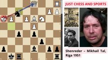 Mikhail Tal ganando con tacticas de ajedrez (1)