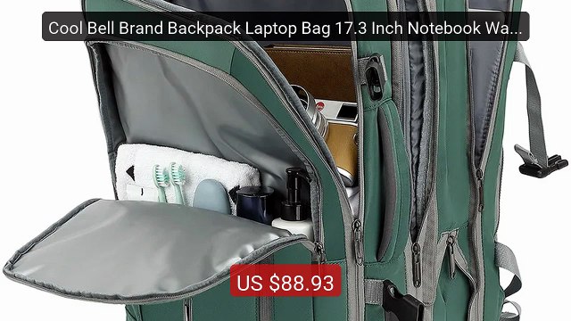 Cool Bell Brand Backpack Laptop Bag 17.3 Inch Notebook Waterproof S... Top Rated 2026 | Buy Now!