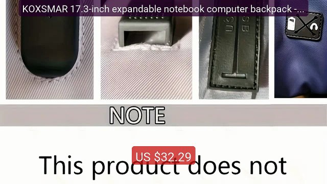 KOXSMAR 17.3-inch expandable notebook computer backpack - dur... Amazing Value 2026 | Must Have!