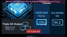 Mini PC Portable Intel CPU i9 8950HK Windows 11 Mini Computer 16GB... -- Best Deal 2026 | Shop Now!