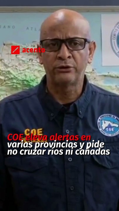COE eleva alertas en varias provincias y pide no cruzar ríos ni cañadas