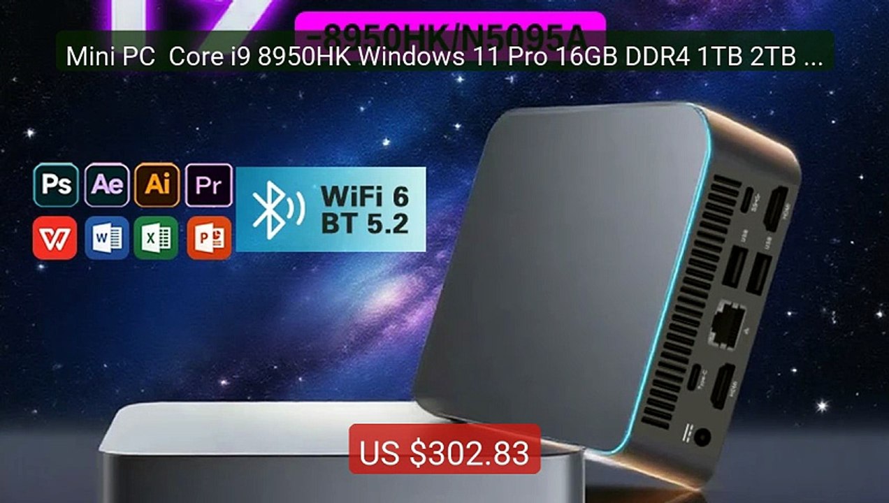 Mini PC  Core i9 8950HK Windows 11 Pro 16GB DDR4 1TB 2TB M.... -- Top Pick 2026 | Unbeatable Price!