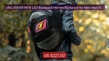 CRELANDER NEW LED Backpack Helmet Backpack for Men Hard Shell ... -- Hot Deal 2026 | Limited Offer!