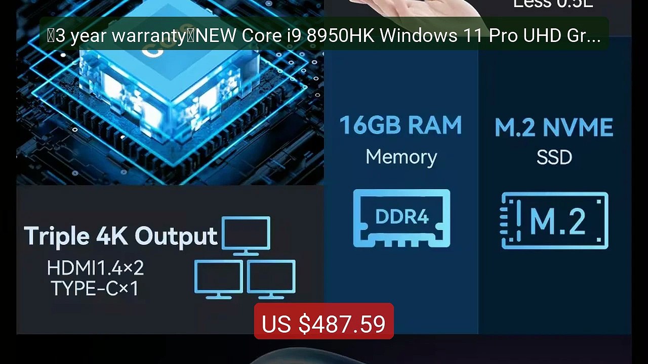 【3 year warranty】NEW Core i9 8950HK Windows 11 Pro UHD Grap... -- Top Pick 2026 | Unbeatable Price!
