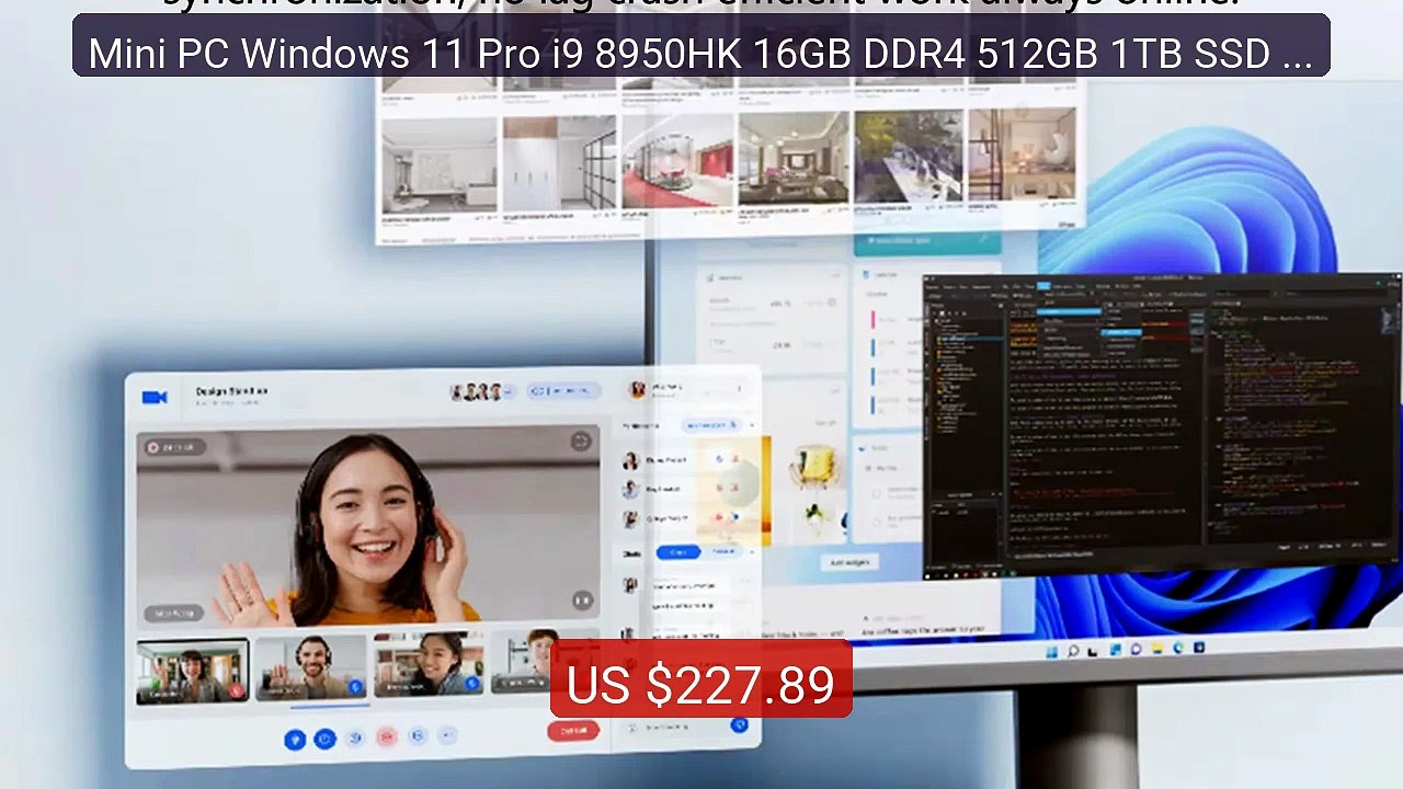 Mini PC Windows 11 Pro i9 8950HK 16GB DDR4 512GB 1TB SSD PC... -- Top Pick 2026 | Unbeatable Price!