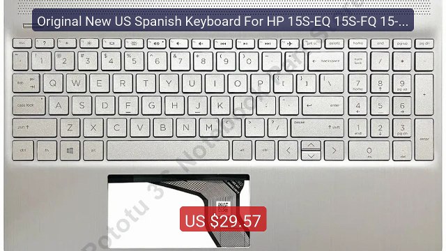 Original New US Spanish Keyboard For HP 15S-EQ 15S-FQ 15-EF 15... Hot Deal 2026 | Limited Offer!
