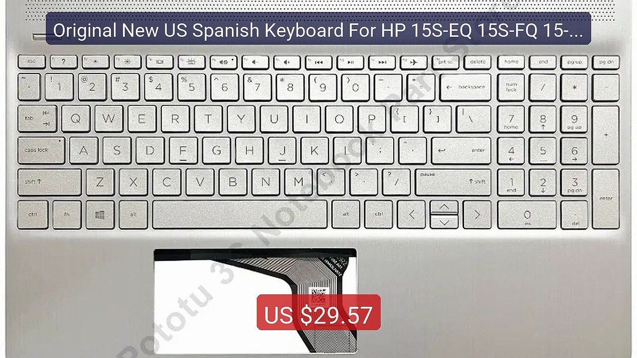 Original New US Spanish Keyboard For HP 15S-EQ 15S-FQ 15-EF 15... -- Hot Deal 2026 | Limited Offer!