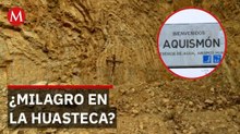 Aparece presunta imagen de la Virgen de Guadalupe en obra carretera de San Luis Potosí