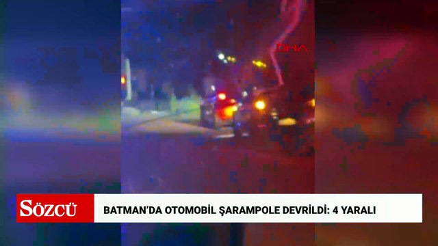 Batman’da otomobil şarampole devrildi: 4 yaralı