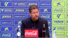 Simeone, rueda de prensa tras el Villarreal 5 - Atlético de Madrid 1