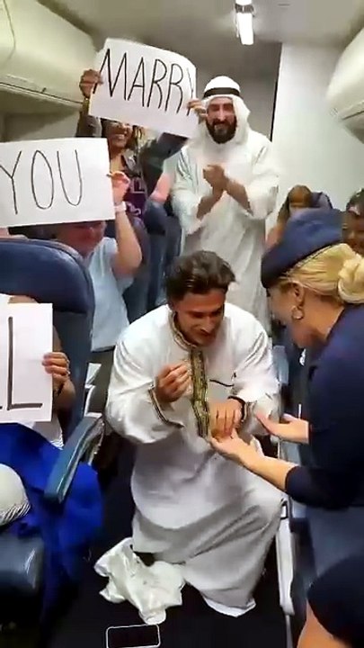 She said she wanted a unique proposal and HE MADE IT HAPPEN!💺🛩️😅🥹