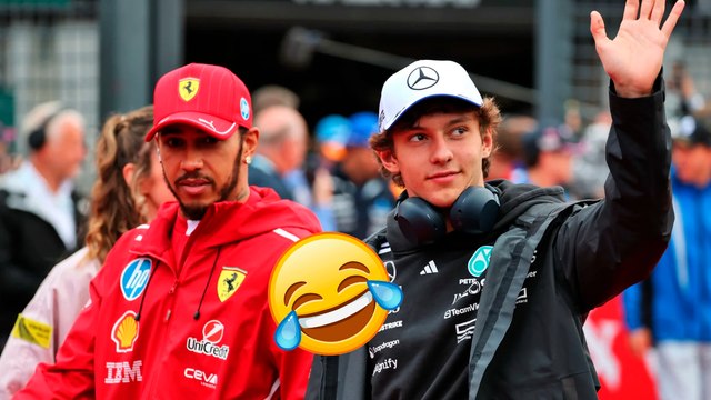 Lewis Hamilton sorprende a Kimi Antonelli con efusiva celebración tras la clasificación en F1