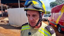 Conforme subtenente, vítima estava no último pavimento quando sofreu queda e teve lesões graves