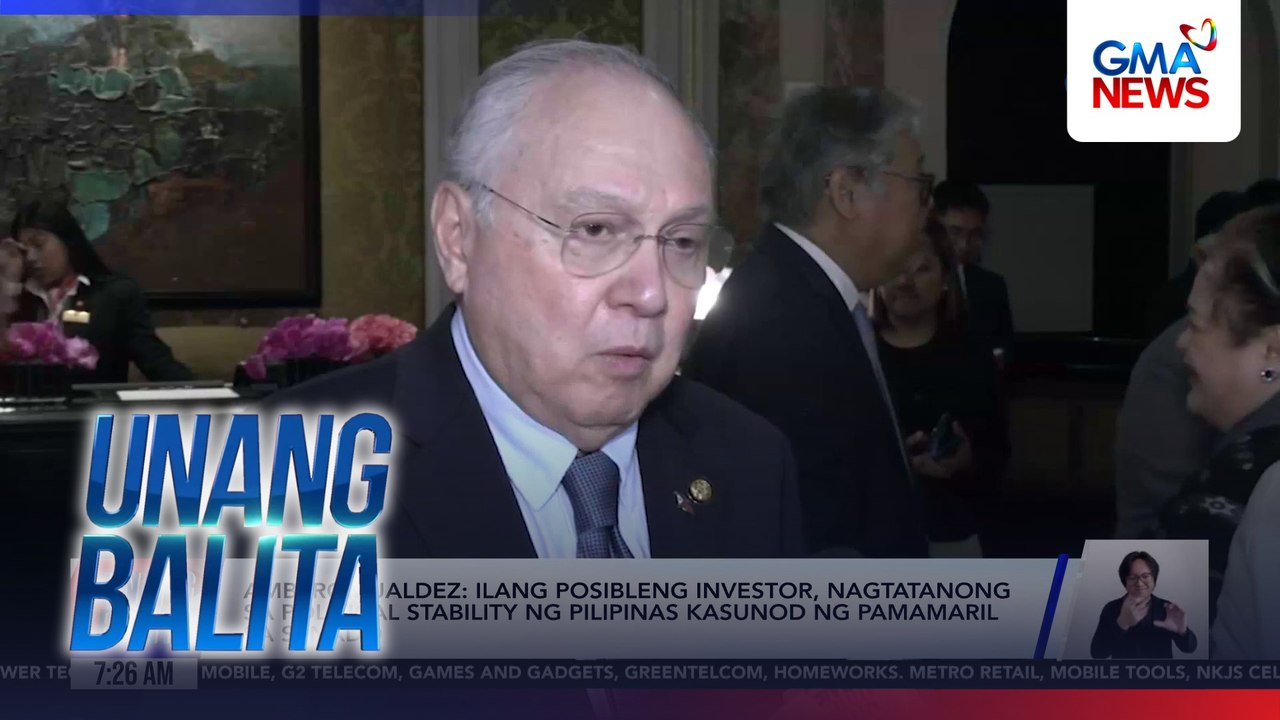 Amb. Romualdez - Ilang posibleng investor, nagtatanong sa political stability ng Pilipinas kasunod ng pamamaril sa Senado | Unang Balita