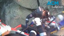 Paramedics rescue injured climber stranded on rock ledge