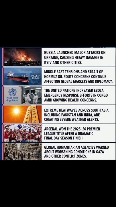Today’s Top World News Headlines 25/05/2026