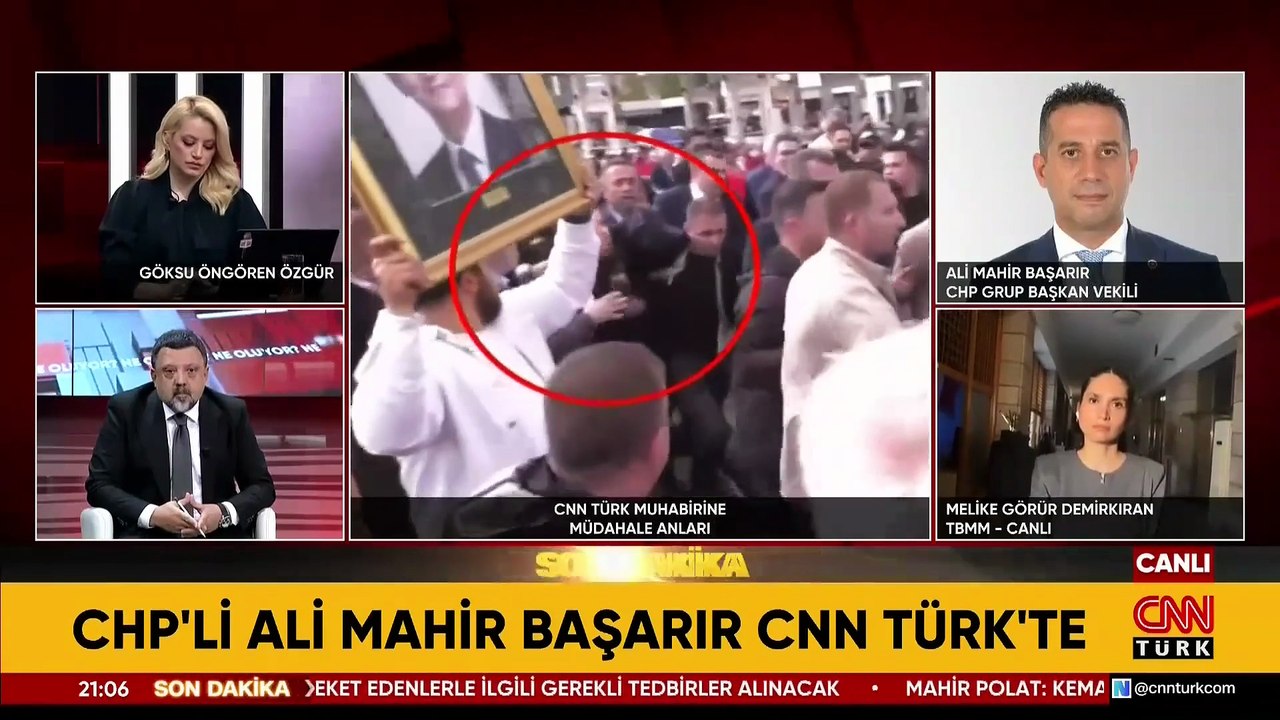 CHP'li Ali Mahir Başarır CNN Türk yayınında muhabirden özürledi