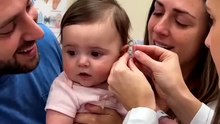 Baby shocking reaction