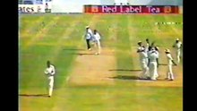 Manzoor Elahi 2 for 20 in 7 Overs 3 Mdns vs Australia 2nd Match, Sharjah, April 03, 1987