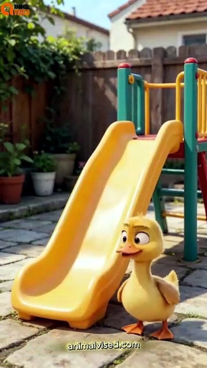 Little Yellow Duck Fell Down 😂🦆 | Cute & Funny Duck Moment