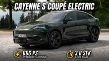 Porsche Cayenne S Coupé Electric begeistert in Oak Green Metallic