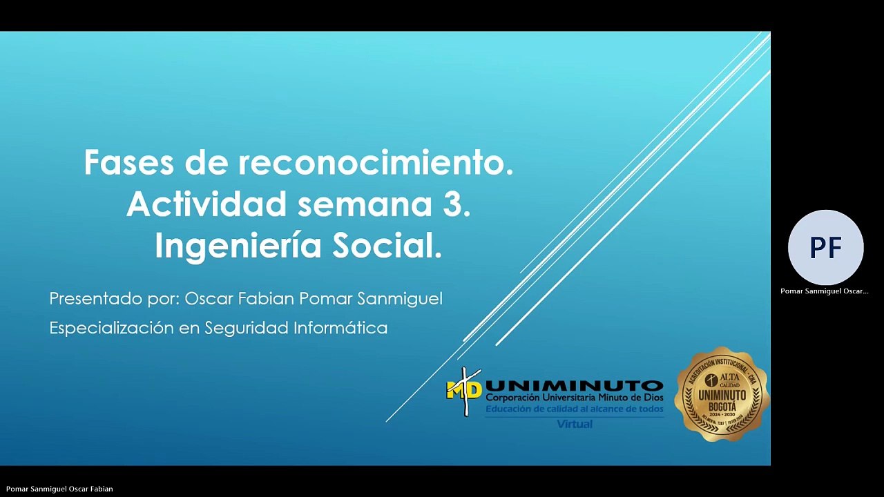 FASES DE RECONOCIMIENTO