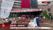 CHP Genel Merkezi'nin içi tahliye sonrası görüntülendi