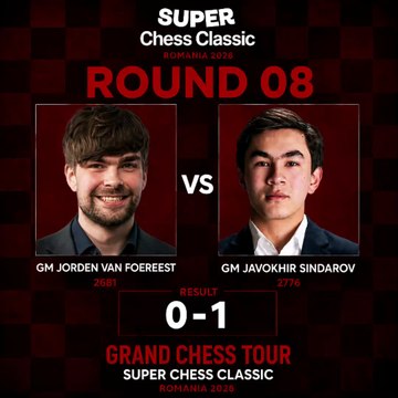 Van Foreest vs Sindarov | Super Chess Classic Romania 2026 #grandchesstour #superchessclassic #chessnetx