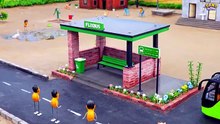 Building Mini Bus Stand for FlixBus 🚌  Miniature Village Build