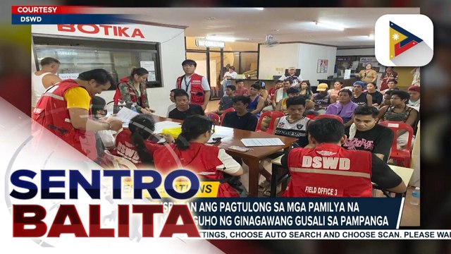 DSWD, puspusan ang pagtulong sa mga pamilya na naapektuhan ng pagguho ng ginagawang gusali sa Pampanga