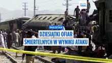 Atak bombowy na pociąg w Pakistanie. Co najmniej 24 zabitych