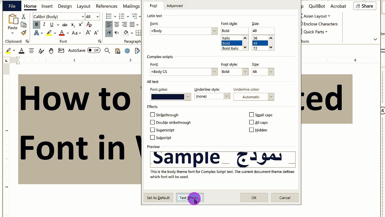 Create a Dotted Outline Font in Word Without Installing Anything!