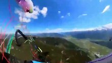 Havada inanılmaz anlar! Kadın paraşütçüye uçak çarptı