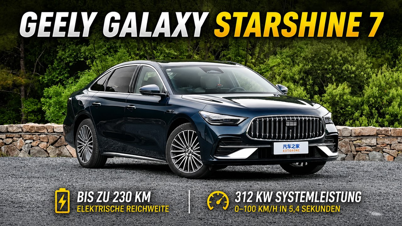 2027 Geely Galaxy Starshine 7 mit 220 km E-Reichweite vorgestellt
