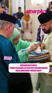 Genap usia 40 hari, Majlis Berandam Surai Tunku Khadeeja Khayra Iskandariah berlangsung penuh adat