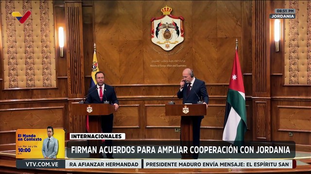 Venezuela y Jordania fortalecen agenda de cooperación estratégica en diversos sectores productivos