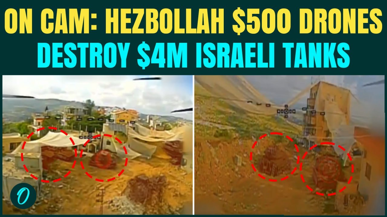 Hezbollah Low-Cost Drones SHATTERED $4M Israeli Tanks | CHILLING Video