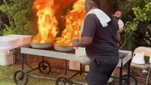 When Cooking Goes Wrong! 🔥 BBQ Disaster Caught on Tape