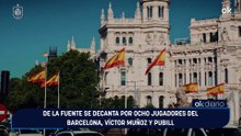 De la Fuente se decanta por ocho jugadores del Barcelona, Víctor Muñoz y Pubill