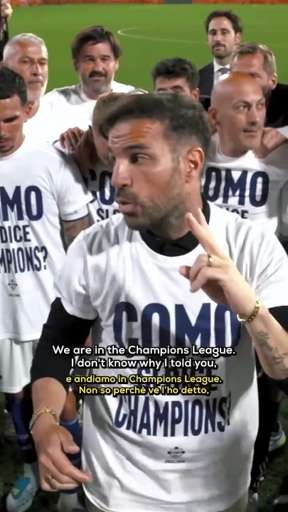 Como, il discorso da brividi di Fabregas dopo il piazzamento Champions