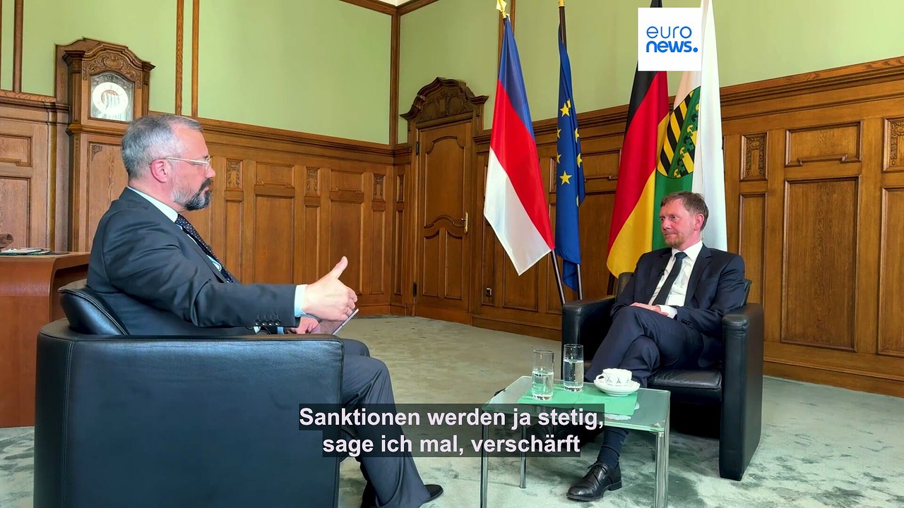 CDU-Ministerpräsident Kretschmer über Ukraine-Flüchtlinge und Gas aus Russland