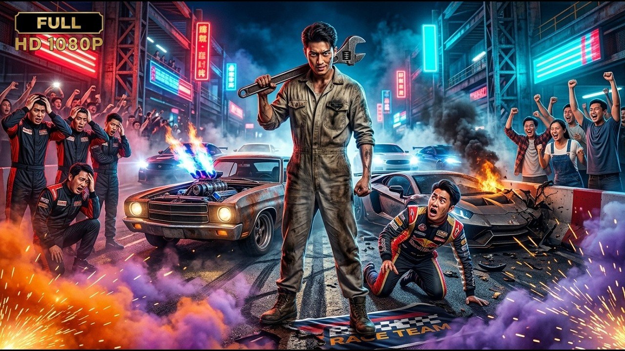 To save town, humble mechanic races arrogant gang, exposing his drift king identity to win!