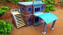 المستشفى احترق… جرار ميني يعيد بناء مستشفى مقاوم للحريق من طابقين بالطوب والاسمنت! The hospital burned down…
