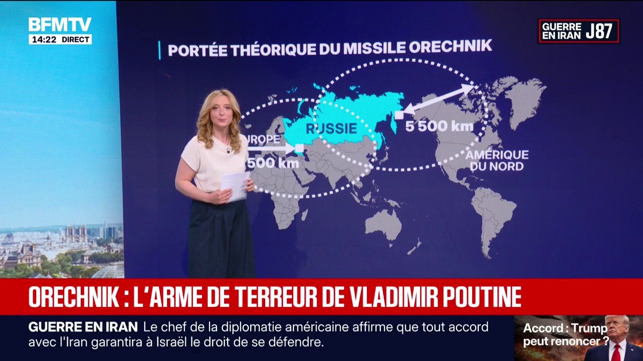 Guerre en Ukraine: le missile russe Orechnik est-il une arme capable de menacer toute l'Europe?