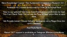 (Courseslibrary.com)Nero Knowledge Course - The Awakened Entrepreneurs Blueprint 2.0